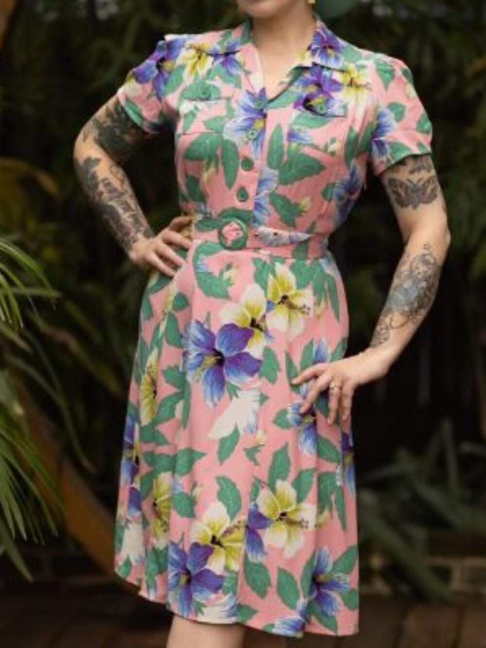 Trashy Diva Sweetie Dress Pink Hibiscus